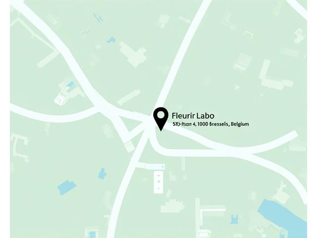 Emplacement de Fleurir Labo sur une carte de Bruxelles